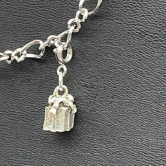 Silver Charm Bracelet with Festive Holiday Removable Charms - Picture 5 of 12